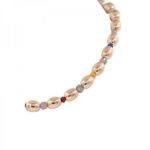 Rounded Bead Necklace With Small Spacer Details And Curved Shape - Image 2